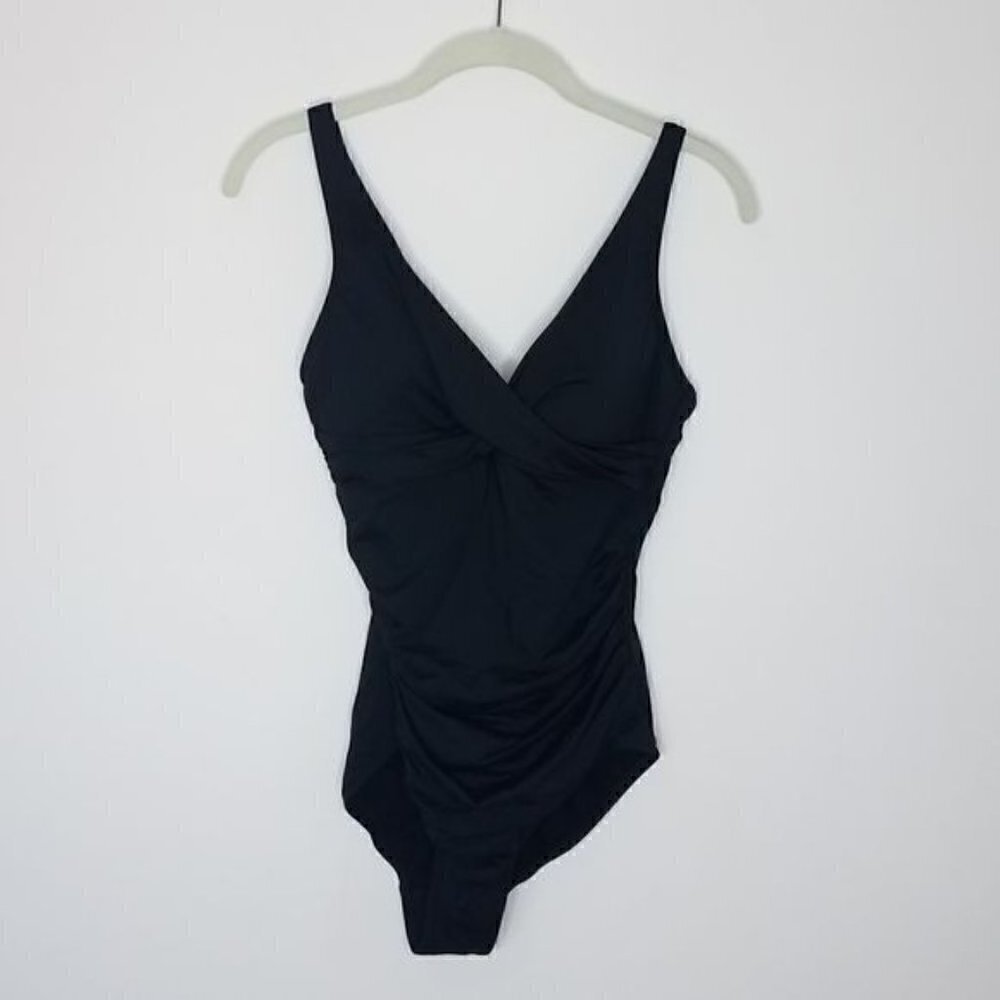 Sealevel Essentials Cross Front Multifit One Piece Black 6 NWOT - Picture 6 of 13